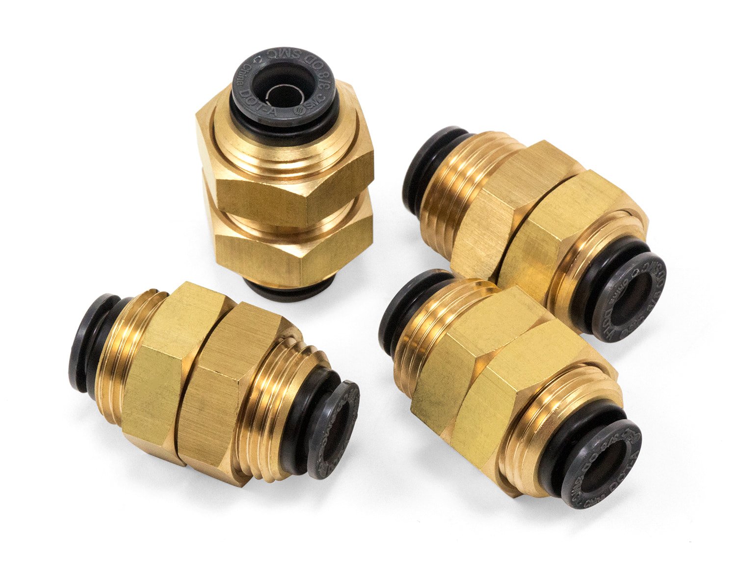 Air Lift Bulkhead Union – 3/8″ PTC x 3/8″ PTC – DOT – SMC # KV2E11-00