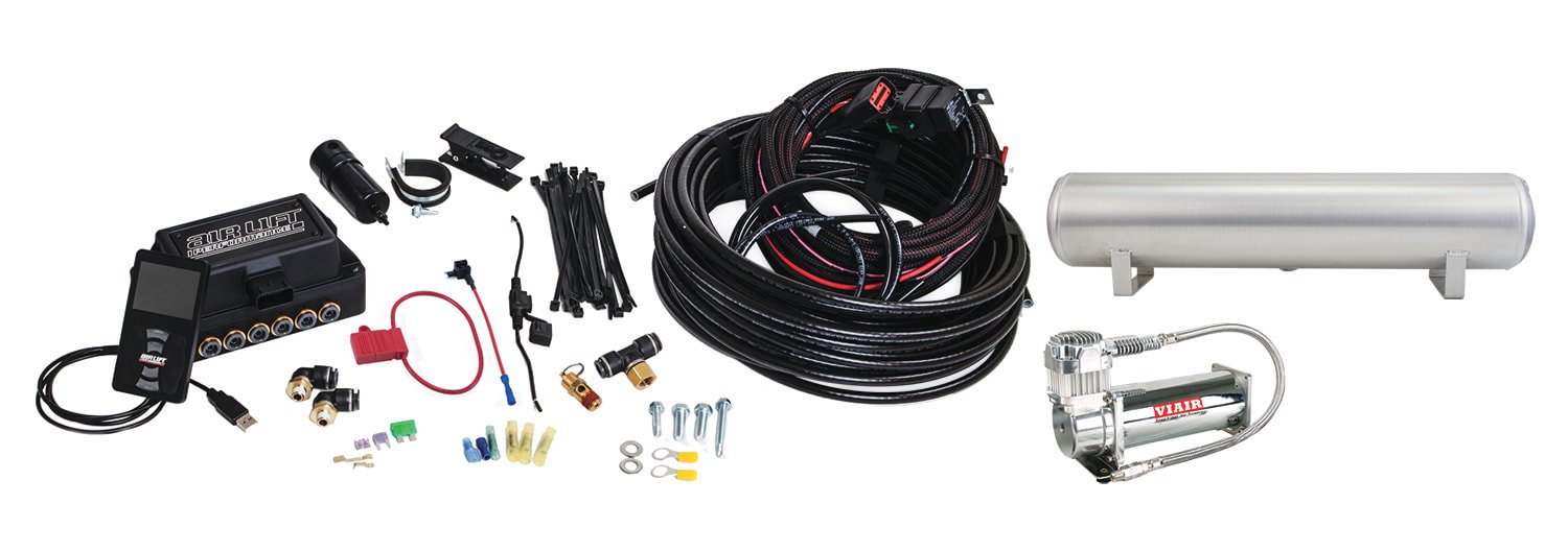 Air Lift 3P (3/8″ Air Line, 4 Gallon 5-Port Tank, VIAIR 444C Compressor)