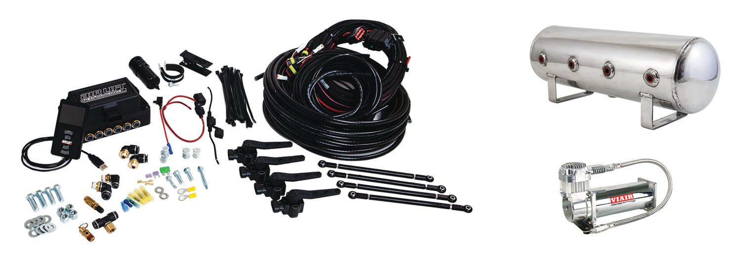 Air Lift 3H (1/4″ Air Line, 2.5 Gallon Polished Tank, VIAIR 444C Compressor)