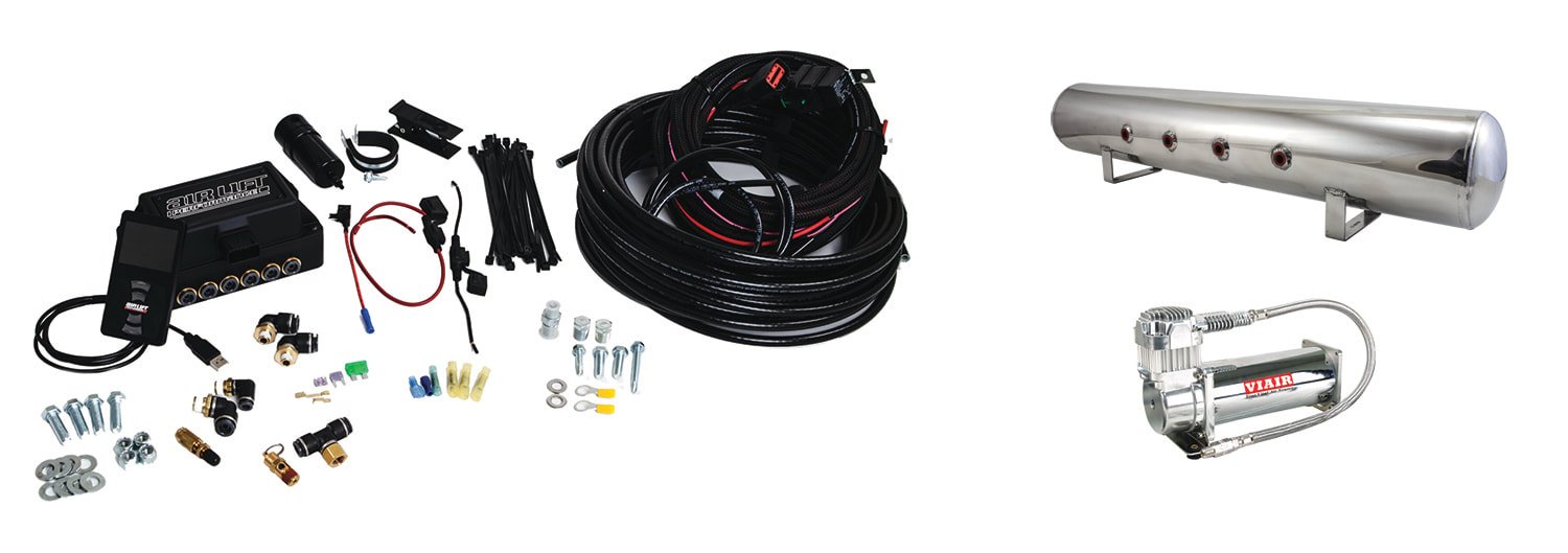 Air Lift 3P (1/4″ Air Line, 5 Gallon Polished Tank, VIAIR 444C Compressor)